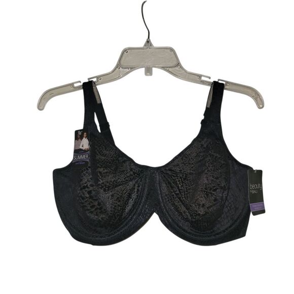 Bali Black Full Coverage Lace Bra - Picture 1 of 3